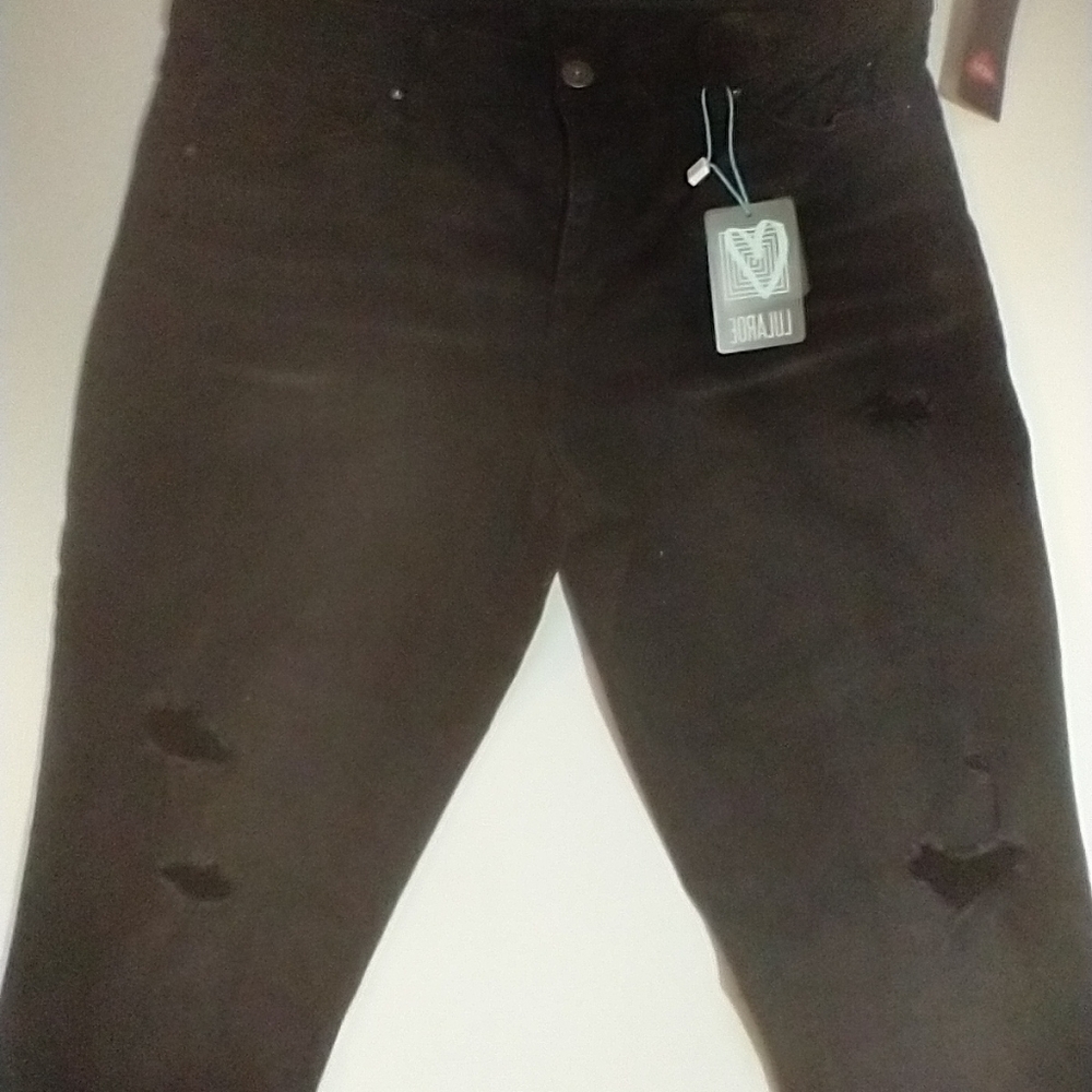 LuLaRoe Black Distressed Jeans